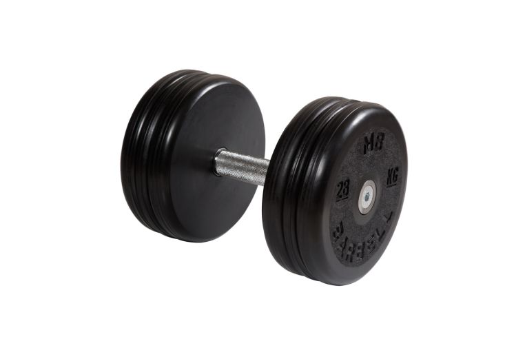 Гантель классик MB Barbell с вращающейся ручкой 28 кг MB-FdbEM-B28 