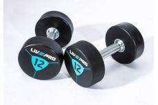 Гантели в уретане 12 кг Live Pro Premium Urethane Dumbbells LP8000-12