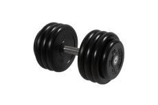 Гантель неразборная, с невращ. хром. ручкой, 36 кг MB Barbell MB-FdbM-BN36