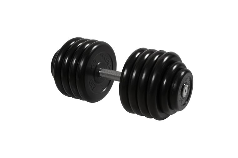 Гантель неразборная, с невращ. хром. ручкой, 48,5 кг MB Barbell MB-FdbM-BN48,5 