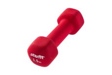 Гантель неопреновая Star Fit DB-201 1,5 кг насыщенный красный (1 шт.)