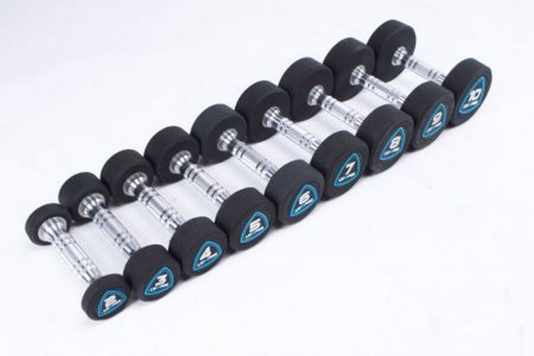 Гантели в уретане 2 кг Live Pro Studio Dumbbells LP8075-02 фото 4