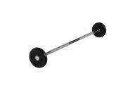 Штанга неразборная MB Barbell с чёрными дисками, 25 мм, 10 кг MB-BarMW-B10