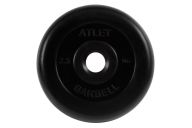 Диск обрезиненный d31мм MB Barbell Atlet 2,5кг черный MB-AtletB31-2,5