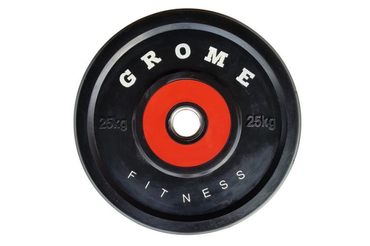 Диск обрезиненный Grome Fitness WP-080 25кг 