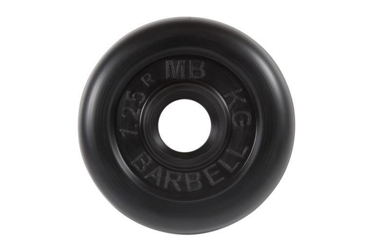 Диск обрезиненный d31мм MB Barbell MB-PltB31-1,25 1,25 кг черный 