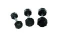 Гантель 22,5кг Perform Better Rubber Encased Hex Dumbbells PB\4137-22.5\BK-22-00 фото 1