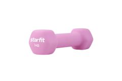 Гантель неопреновая Star Fit DB-201 1 кг, розовый пастель